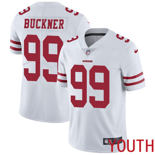 San Francisco 49ers Limited White Youth DeForest Buckner Road NFL Jersey 99 Vapor Untouchable